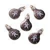 Alloy Enamel Pendants ENAM-D023-11KCG-1