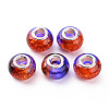 Crackle Two Tone Resin European Beads RPDL-T003-06-2
