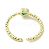 Brass Micro Pave Cubic Zirconia Rings for Women RJEW-E295-25-3