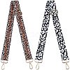 WADORN 2Pcs 2 Color Polyester Adjustable Leopard Pattern Bag Strap FIND-WR0002-22-1