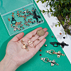 6 Sets 6 Colors Alloy Interlocking Clasps for Coat Down Jacket Sewing Accessories FIND-BC0014-21A-3
