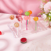 20-Hole Arc-Shaped Transparent Acrylic Lollipop Display Holder ODIS-WH0043-03A-5