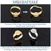 Unicraftale 20Pcs 2 Styles Adjustable 304 Stainless Steel Finger Rings Components STAS-UN0057-19A-5