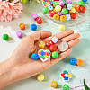 54Pcs 12 Style Food Grade Eco-Friendly Silicone Beads SIL-TA0001-66-7