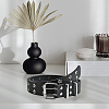 1Pc Star Eyelet PU Leather Waist Belts for Jeans AJEW-CL0005-63-7