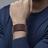 Flat Sided Cowhide Leather Cord Bracelets BJEW-CL0001-59-5