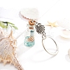 Glass Wishing Bottle Pendant Keychain PW-WG5EE2B-02-1