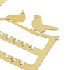 Rectangle with Bird Iron Wall Mounted Jewelry Display Rack ODIS-Q042-05G-4