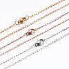 304 Stainless Steel Cable Chain Necklaces NJEW-E026-04-1