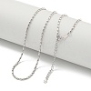 925 Sterling Silver Necklaces NJEW-C052-06P-1