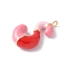 Brass Enamel Pendants KK-E093-03G-S-01-2