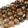 Natural Banded Agate Beads Strands G-K351-A09-02-2