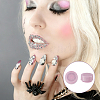 60Pcs 2 Styles Iron with Plastic Cabochons KY-FH0001-51A-5