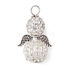 Alloy with Glass Seed Beads Pendants PALLOY-MZ00276-01-1