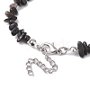 Natural Obsidian Chip Beaded Necklace NJEW-JN04615-12-4