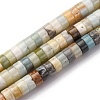 Natural Flower Amazonite Beads Strands G-Z006-C49-2