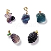 Natural Fluorite Carved Pendants G-J387-95-1