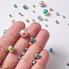 Rainbow ABS Plastic Imitation Pearl Beads OACR-YW0001-03G-4