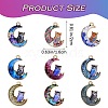 45Pcs 9 Colors Alloy Printed Pendants FIND-SZ0003-50-2