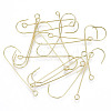 Brass Earring Hooks KK-R122-035-NF-2