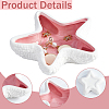 Starfish Ceramic Jewelry Plate AJEW-WH0258-959-6