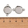 304 Stainless Steel Connector Cabochon Settings X-STAS-NH0003-01P-3