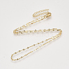 Brass Cable Chains Necklaces X-KK-T048-037G-NF-1