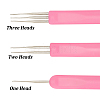 GOMAKERER 12 Styles Zinc Alloy & Stainless Steel Dreadlock Crochet Hooks AJEW-GO0001-59-3