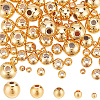 75Pcs 5 Styles Rack Plating Brass Spacer Beads KK-LP0001-07G-1
