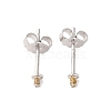 925 Sterling Silver Stud Earring Findings STER-L064-10P-2