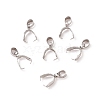 Non-Tarnish 201 Stainless Steel Pendant Pinch Bails STAS-P223-16P-B-3