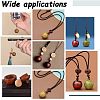 Rosewood Apple Box Jewelry Pendants WOOD-WH0027-64-4