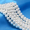 AB Color Plated Shell Pearl Round Bead Strands X-BSHE-L011-10mm-C001-1