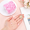 1 Roll Plastic Pearl Round Beaded Link Chains DIY-SC0025-23-3