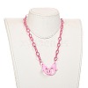 Personalized Nylon Cable Chain Necklaces NJEW-JN02940-02-4