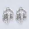 Tibetan Style Alloy Pendants X-TIBE-R316-058AS-RS-2