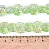 Electroplate Baking Paint Transparent Glass Beads Strands GL-CBA17FF-01D-4