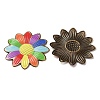 Rainbow Color Printed Iron Pendants RN-CBA3547-02C-2