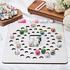 Wooden Bead Design Boards WOOD-WH0034-51-4