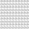 2000Pcs Brass Crimp Beads KK-BBC0022-06A-S-7
