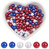 Independence Day Acrylic/ABS Plastic Imitation Pearl OACR-SP0001-66A-01-1