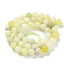 Natural New Jade Round Beads Strands G-O039-16-10mm-01-3