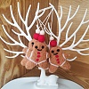 Christmas Theme Wool Felt Gingerbread Man Pendant Decorations PW-WGBEBF0-01-2