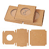 Square Kraft Paper Jewelry Storage Boxes CON-TAC0001-04C-10