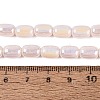 Electroplate Opaque Glass Beads Strands EGLA-Q132-03B-C02-4