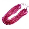 Baking Paint Transparent Glass Beads Strands DGLA-A035-T8mm-A03-2