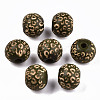 Painted Natural Wood Beads WOOD-T021-53A-04-1