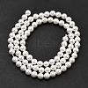 Electroplated Shell Pearl Beads Strands BSHE-K017-5mm-01-2