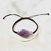 Natural Amethyst Beads Braided Bead Bracelets BJEW-Q070-01H-1