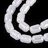 Electroplate Imitation Jade Glass Beads Strands EGLA-Q132-03B-B01-3